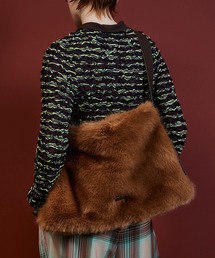 Fur Like Square Tote Bag/ファーライクスクエアトートバッグ