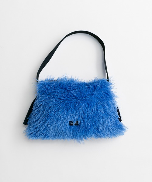 MAISON SPECIAL(メゾンスペシャル)の「【2026Autumn PRE-ORDER】Fur Like Square Tote Bag/ファーライクスクエアトートバッグ(トートバッグ・レディース・ブラウン/ブルー/レッド/マルチ・FREE)」の2枚目の写真