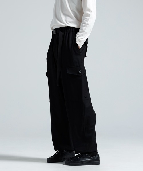 Y-3(ワイスリー)の「Y-3 WOOL UTILITY PANTS(カーゴパンツ・メンズ・ブラック・SMALL/MEDIUM/LARGE/X-LARGE/X-SMALL)」の3枚目の写真
