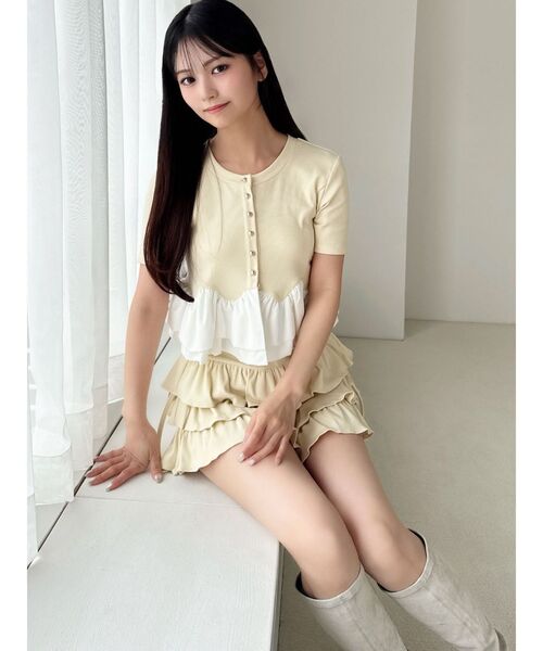RESEXXY(リゼクシー)の「テレコフリルショートパンツ(その他パンツ・レディース・ブラック/イエロー/チャコールグレー・FREE)」の10枚目の写真