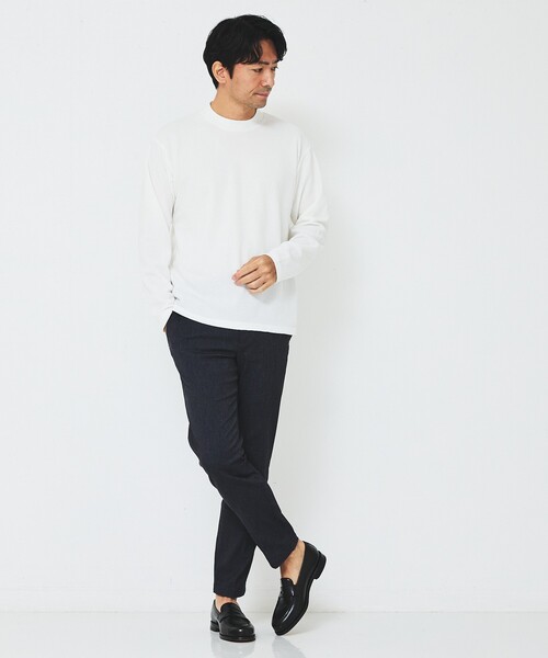 ABAHOUSE GRAY(アバハウスグレイ)の「【アンサンブル対応】ピケパイル プルオーバー(Tシャツ/カットソー・メンズ・ネイビー/ブラウン/ホワイト/チャコールグレー・46/48)」の18枚目の写真