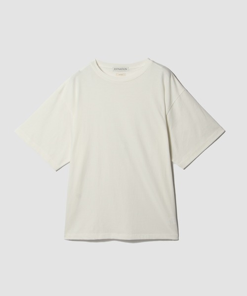alvana(アルヴァナ)の「alvana for ESTNATION / コットン ショートスリーブカットソー(Tシャツ/カットソー・メンズ・ブラック/ネイビー/ホワイト・2/3)」の1枚目の写真