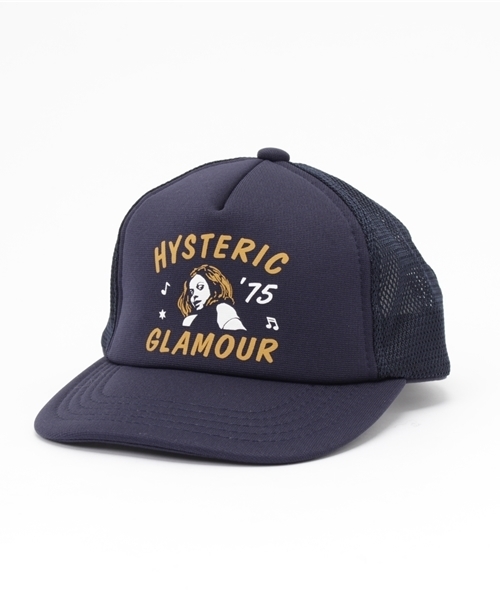 JOEY HYSTERIC(ジョーイヒステリック)の「HYSTERIC '75 pt メッシュキャップ(キャップ・キッズ・ブラック/ネイビー・MEDIUM/LARGE)」の2枚目の写真