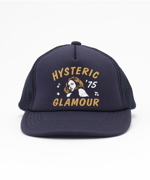 JOEY HYSTERIC(ジョーイヒステリック)の「HYSTERIC '75 pt メッシュキャップ(キャップ・キッズ・ブラック/ネイビー・MEDIUM/LARGE)」の3枚目の写真