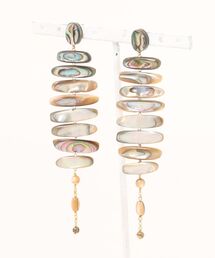 A.en（エイエン ）の「【CHAN LUU】MIZUMI EARRINGS ABALONE（ピアス（両耳用））」