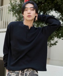 WEGO（ウィゴー）の「WEGO/【26年秋冬新作】ワッフルヘンリーネックT（Tシャツ/カットソー）」