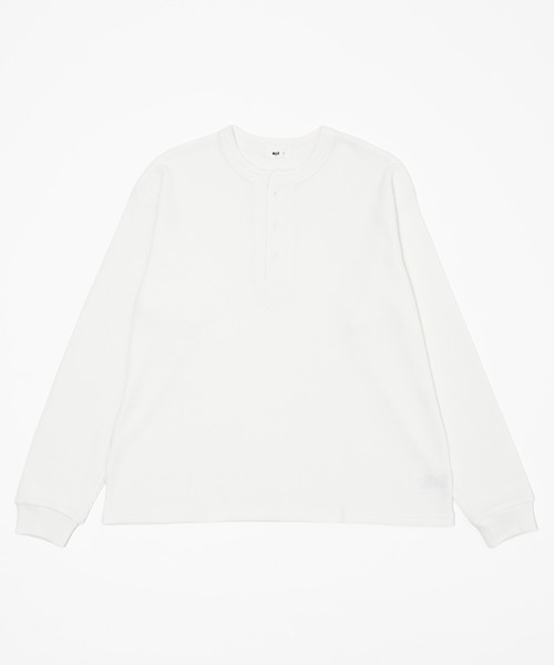 WEGO(ウィゴー)の「WEGO/【26年秋冬新作】ワッフルヘンリーネックT(Tシャツ/カットソー・メンズ・グリーン系その他/ブラック系その他/ホワイト/ブラック・MEDIUM/LARGE)」の19枚目の写真