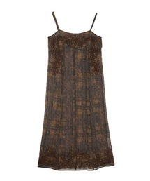 Ameri（アメリ）の「VINTAGE CHECK EMBROIDERY LONG CAMISOLE（キャミソール）」