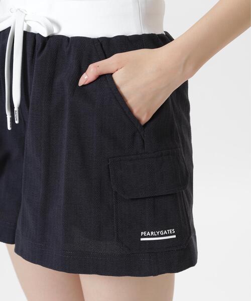 PEARLY GATES(パーリーゲイツ)の「ストレッチサッカージャガードショートパンツ(その他パンツ・レディース・ネイビー・SMALL/LARGE/MEDIUM)」の8枚目の写真