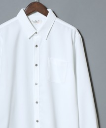 Japanese-Made Tropical Washer Long-Sleeve Shirt / 国産 トロワッシャー長袖シャツ メンズ レギュラーカラー 日本製
