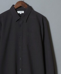 Japanese-Made Tropical Washer Long-Sleeve Shirt / 国産 トロワッシャー長袖シャツ メンズ レギュラーカラー 日本製