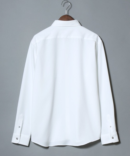 ANPAS(アンパス)の「Japanese-Made Tropical Washer Long-Sleeve Shirt / 国産 トロワッシャー長袖シャツ メンズ レギュラーカラー 日本製(シャツ/ブラウス・メンズ・ホワイト/ブラウン/チャコール・M/L)」の5枚目の写真