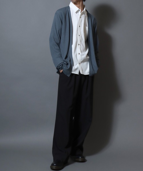 ANPAS(アンパス)の「Japanese-Made Tropical Washer Long-Sleeve Shirt / 国産 トロワッシャー長袖シャツ メンズ レギュラーカラー 日本製(シャツ/ブラウス・メンズ・ホワイト/ブラウン/チャコール・M/L)」の14枚目の写真