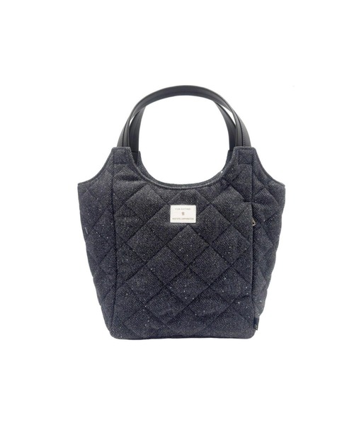 ROOTOTE(ルートート)の「ルートート / ツイード キルティング トートバッグ 仕切り 自立 肩掛け 上品 LT.ラウンド.パルーティ.キルト-F(トートバッグ・レディース・ベージュ/アイボリー/ブラック・FREE)」の2枚目の写真