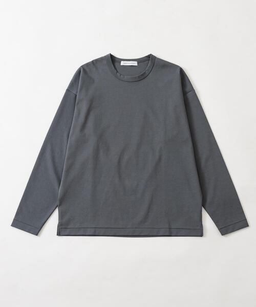 URBAN RESEARCH(アーバンリサーチ)の「COTTON NYLON SMOOTHY LONG-SLEEVE(Tシャツ/カットソー・メンズ・ダークブラウン/ブラック/グレー/ホワイト・MEDIUM/SMALL/LARGE)」の4枚目の写真