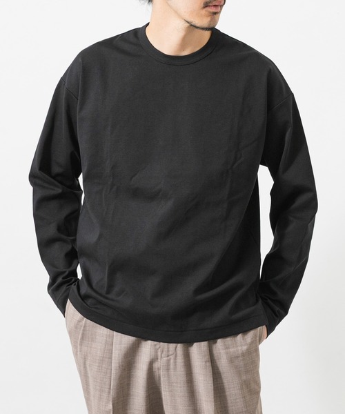 URBAN RESEARCH(アーバンリサーチ)の「COTTON NYLON SMOOTHY LONG-SLEEVE(Tシャツ/カットソー・メンズ・ダークブラウン/ブラック/グレー/ホワイト・MEDIUM/SMALL/LARGE)」の21枚目の写真
