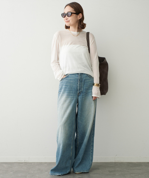 Deuxieme Classe(ドゥーズィエムクラス)の「Bet Tシャツ(Tシャツ/カットソー・レディース・ホワイト/ブラウン・FREE)」の9枚目の写真