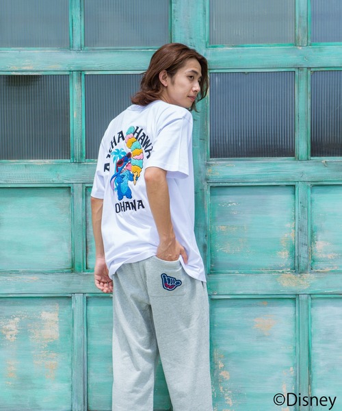 LOCALMOTION HAWAII（ローカルモーション　ハワイ）の「ハワイ＆ﾘｿﾞｰﾄｽﾃｨｯﾁｻｶﾞﾗ刺繍Tｼｬﾂ（Tシャツ/カットソー・メンズ・ネイビー/ホワイト・LARGE/X-LARGE/MEDIUM/SMALL）」の4枚目の写真