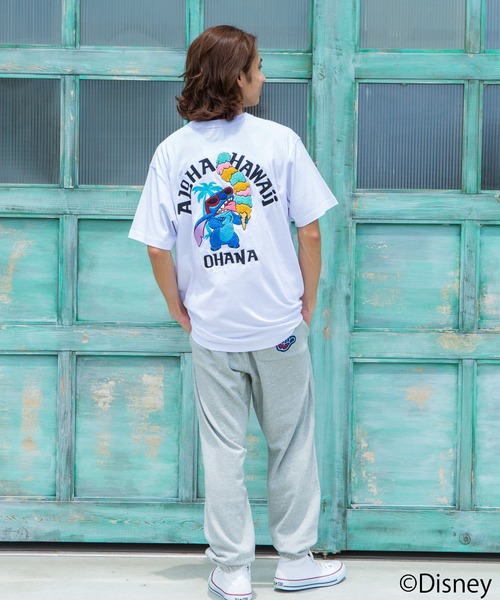 LOCALMOTION HAWAII（ローカルモーション　ハワイ）の「ハワイ＆ﾘｿﾞｰﾄｽﾃｨｯﾁｻｶﾞﾗ刺繍Tｼｬﾂ（Tシャツ/カットソー・メンズ・ネイビー/ホワイト・LARGE/X-LARGE/MEDIUM/SMALL）」の7枚目の写真