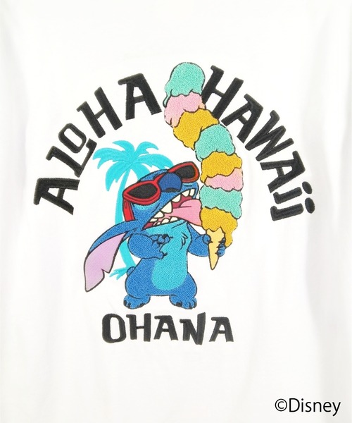 LOCALMOTION HAWAII（ローカルモーション　ハワイ）の「ハワイ＆ﾘｿﾞｰﾄｽﾃｨｯﾁｻｶﾞﾗ刺繍Tｼｬﾂ（Tシャツ/カットソー・メンズ・ネイビー/ホワイト・LARGE/X-LARGE/MEDIUM/SMALL）」の14枚目の写真