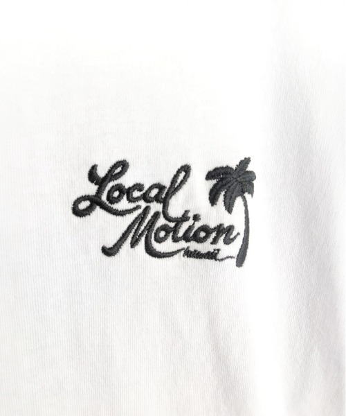 LOCALMOTION HAWAII（ローカルモーション　ハワイ）の「ハワイ＆ﾘｿﾞｰﾄｽﾃｨｯﾁｻｶﾞﾗ刺繍Tｼｬﾂ（Tシャツ/カットソー・メンズ・ネイビー/ホワイト・LARGE/X-LARGE/MEDIUM/SMALL）」の16枚目の写真