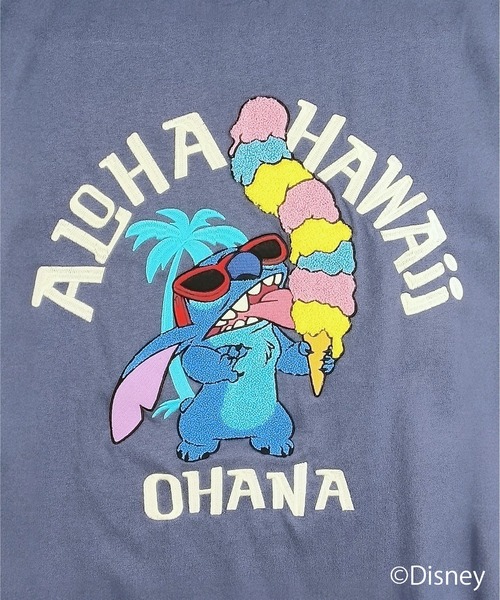 LOCALMOTION HAWAII（ローカルモーション　ハワイ）の「ハワイ＆ﾘｿﾞｰﾄｽﾃｨｯﾁｻｶﾞﾗ刺繍Tｼｬﾂ（Tシャツ/カットソー・メンズ・ネイビー/ホワイト・LARGE/X-LARGE/MEDIUM/SMALL）」の17枚目の写真