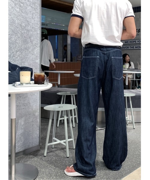 LOOKPLE（ルックプル）の「セミマッスルフィット リンガー半袖Tシャツ（ホワイト）（Tシャツ/カットソー・メンズ・ホワイト・FREE）」の7枚目の写真