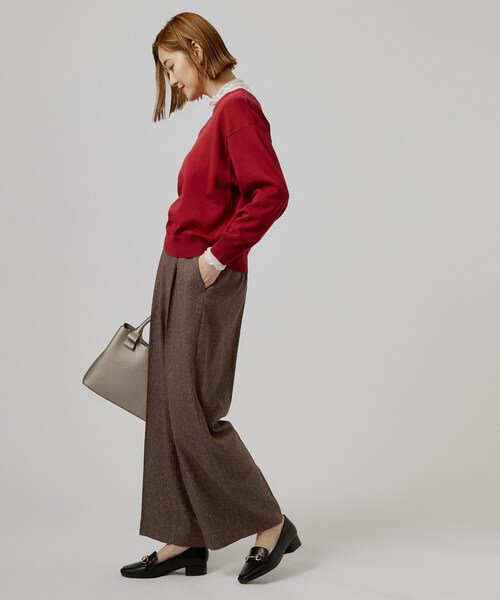 grove(グローブ)の「ネップツイードワイドパンツ(その他パンツ・レディース・ブラック/グレー/ブラウン系その他・02/03/04/05/01)」の14枚目の写真
