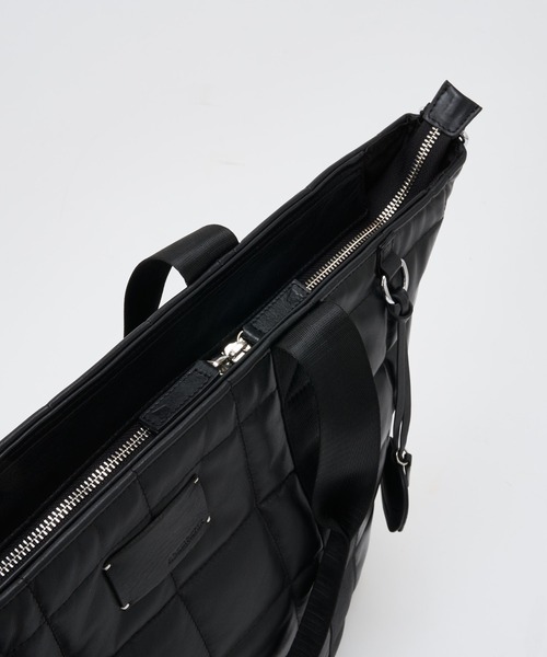 ADAM PATEK(アダムパテック)の「【ADAMPATEK/アダムパテック】 w/r leather quilting BIG tote/レザーキルティングビッグトート(トートバッグ・メンズ・ブラック・FREE)」の13枚目の写真