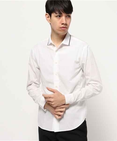 Discoat Parisien MENS(ディスコートパリシアンメンズ)の「ニット衿50ブロードシャツ(シャツ/ブラウス・メンズ・その他18/ホワイト・LARGE/MEDIUM)」の2枚目の写真