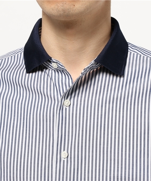 Discoat Parisien MENS(ディスコートパリシアンメンズ)の「ニット衿50ブロードシャツ(シャツ/ブラウス・メンズ・その他18/ホワイト・LARGE/MEDIUM)」の5枚目の写真