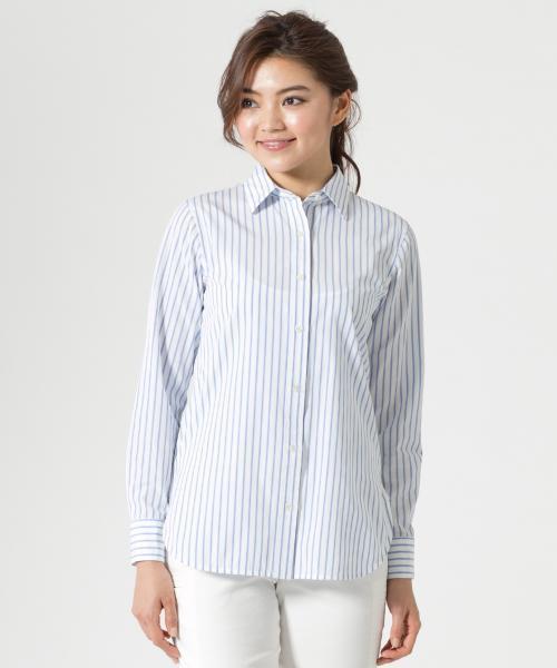 23区（ニジュウサンク）の「Cancliniシャーティング シャツ（シャツ/ブラウス・レディース・ホワイト系/スカイブルー系1/サックスブルー系1・44/46/48）」の5枚目の写真