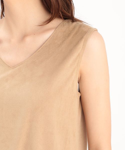 ROPE' PICNIC（ロペピクニック）の「フェイクスェードノースリーブプルオーバー（その他トップス・レディース・ベージュ/オフホワイト/グレー・38）」の6枚目の写真