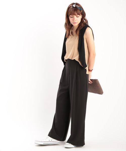 ROPE' PICNIC（ロペピクニック）の「フェイクスェードノースリーブプルオーバー（その他トップス・レディース・ベージュ/オフホワイト/グレー・38）」の8枚目の写真