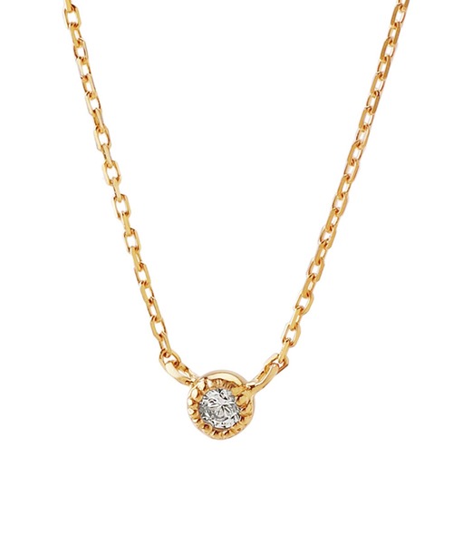 ANEMONE（アネモネ）の「一粒ジルコニアのネックレス[ジャルビジュー]（ネックレス・レディース・ゴールド・FREE）」の6枚目の写真