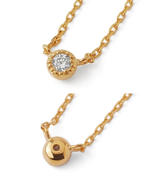 ANEMONE（アネモネ）の「一粒ジルコニアのネックレス[ジャルビジュー]（ネックレス・レディース・ゴールド・FREE）」の5枚目の写真