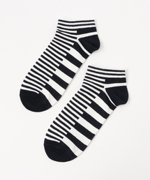 Fun & Daily | F&D : ギミックボーダーショートソックス(ソックス/靴下)