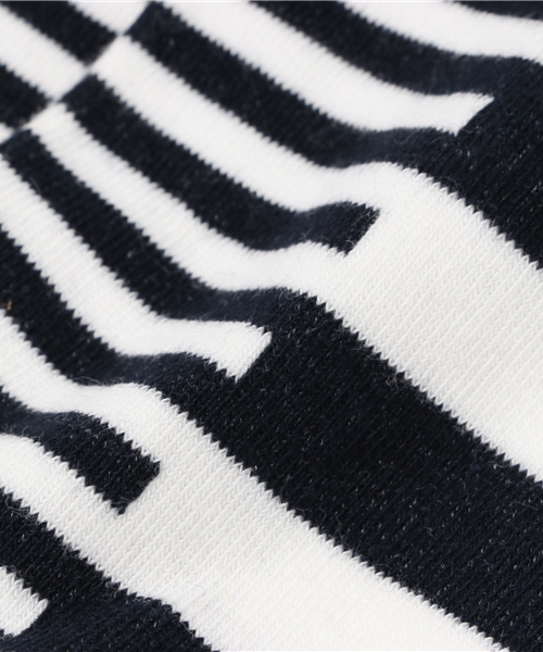 Fun & Daily（ファンアンドデイリー）の「F&D : ギミックボーダーショートソックス（ソックス/靴下・メンズ・オレンジ/ブラック/チャコールグレー/ネイビー・FREE/SMALL）」の6枚目の写真