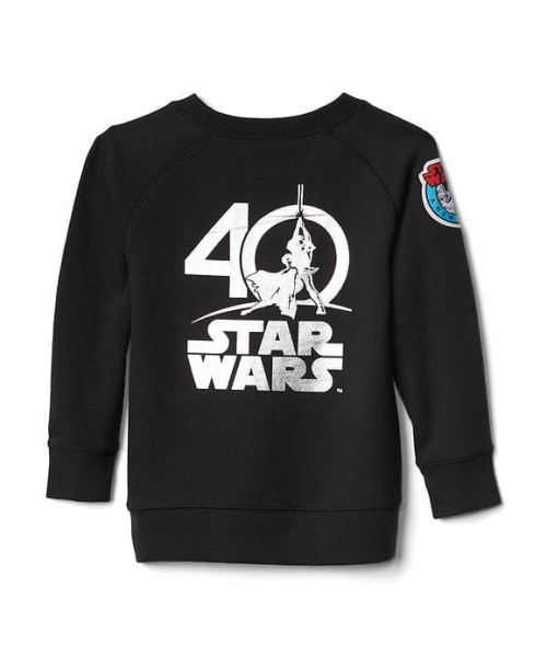 GAP（ギャップ）の「babyGap Star Wars (TM) ラグラン スウェットシャツ（スウェット・キッズ・ブラック・90cm/100cm/110cm/80ｃｍ/95cm/105cm）」の2枚目の写真