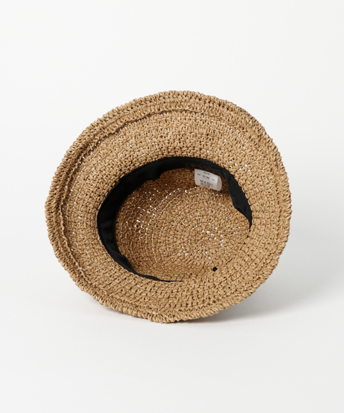 CABLOCAMURIE　（カブロカムリエ）の「CabloCamurie(カブロカムリエ) キッズ(KIDS) 麦わら帽子 キッズ(KIDS) AKU ハット ヌガー(リボン:ブラック)（ハット・キッズ・ベージュ系その他・FREE）」の3枚目の写真