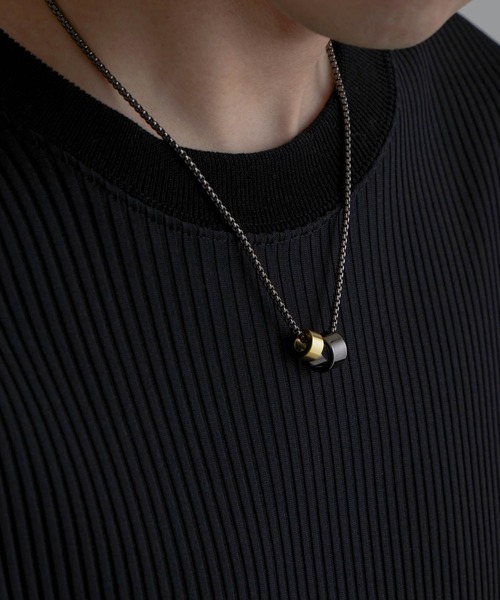 アンソロ★メガチャームネックレス MIXチャームネックレス / silver×brass N011 | GENAC ROUE