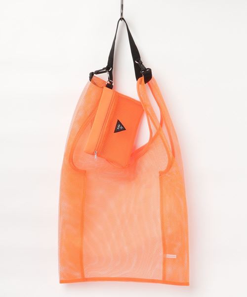 EDT（イーディーティー）の「EDT　Mesh shopper Max（エコバッグ/サブバッグ・レディース・ホワイト/ブルー/オレンジ/ブラック・FREE）」の9枚目の写真