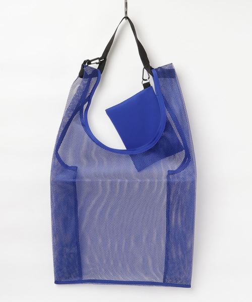 EDT（イーディーティー）の「EDT　Mesh shopper Max（エコバッグ/サブバッグ・レディース・ホワイト/ブルー/オレンジ/ブラック・FREE）」の7枚目の写真