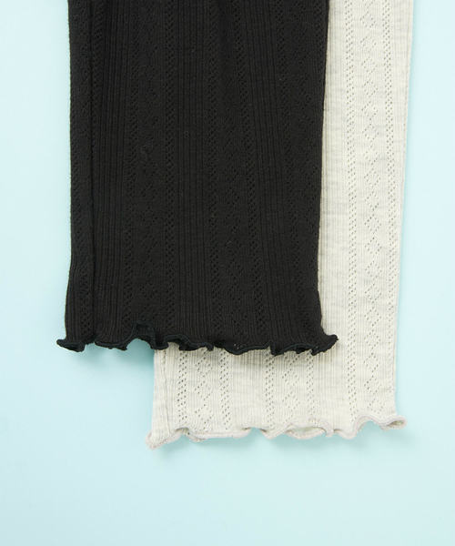 OLIVE des OLIVE（オリーブデオリーブ）の「パターンメッシュカットパンツ（その他パンツ・レディース・ブラック/ライトグレー・FREE）」の13枚目の写真