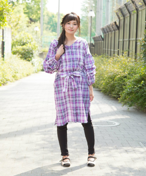 OLIVE des OLIVE（オリーブデオリーブ）の「パターンメッシュカットパンツ（その他パンツ・レディース・ブラック/ライトグレー・FREE）」の10枚目の写真