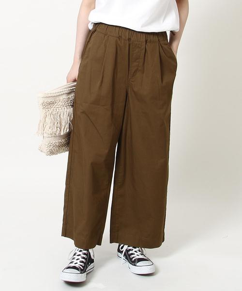 coen（コーエン）の「イージーチノワイドパンツ（その他パンツ・レディース・ブラック/カーキ/ベージュ/ネイビー・MEDIUM/SMALL/LARGE）」の4枚目の写真