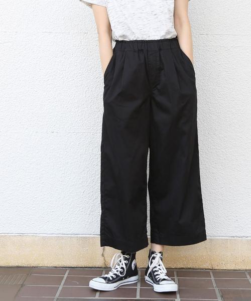 coen（コーエン）の「イージーチノワイドパンツ（その他パンツ・レディース・ブラック/カーキ/ベージュ/ネイビー・MEDIUM/SMALL/LARGE）」の2枚目の写真