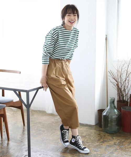 coen（コーエン）の「イージーチノワイドパンツ（その他パンツ・レディース・ブラック/カーキ/ベージュ/ネイビー・MEDIUM/SMALL/LARGE）」の21枚目の写真