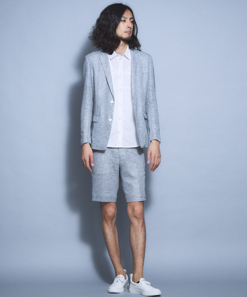 5351 POUR LES HOMMES(ゴーサンゴーイチプールオム)の「オリエンタルカラミショートパンツ(その他パンツ・メンズ・グレー/グレイッシュブルー・44/46/48)」の3枚目の写真
