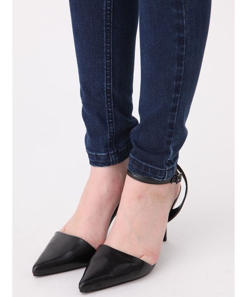 EMODA（エモダ）の「アシンメトリークラッシュハイウエストパギンス（デニムパンツ・レディース・ライトブルー/ブラック/インディゴブルー・SMALL/MEDIUM/X-SMALL）」の15枚目の写真